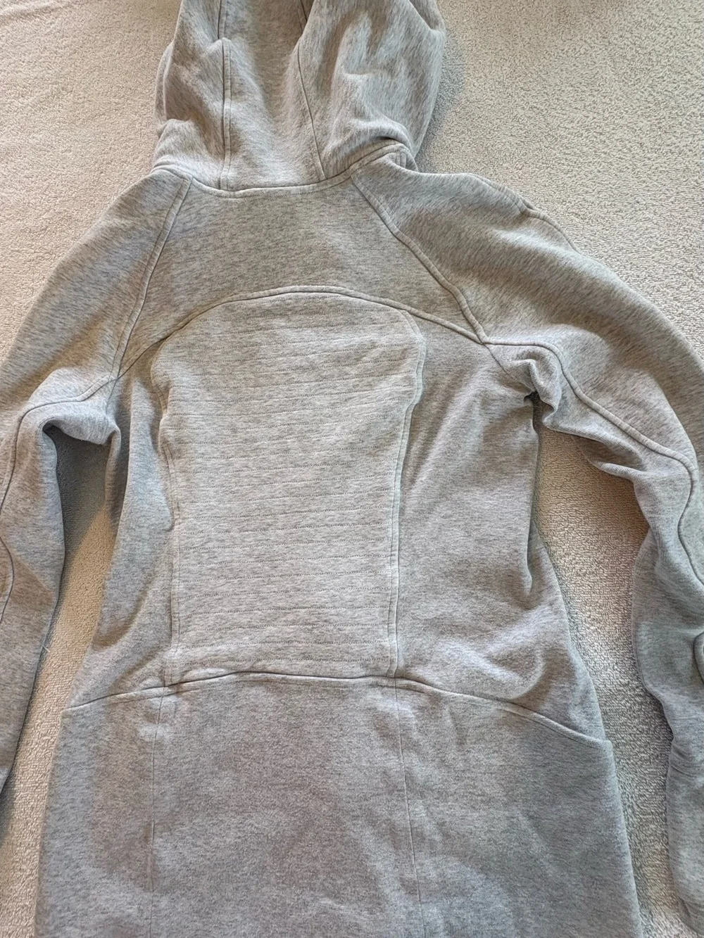 Lululemon Heathered Light Grey Radiant Hoodie Full Zip Size 4